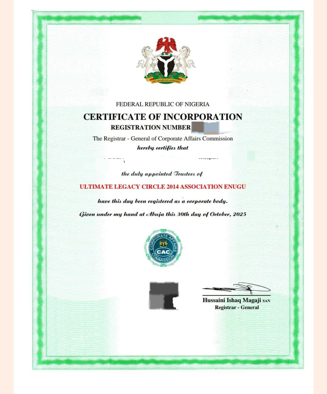Business Incorporation (CAC Registration)