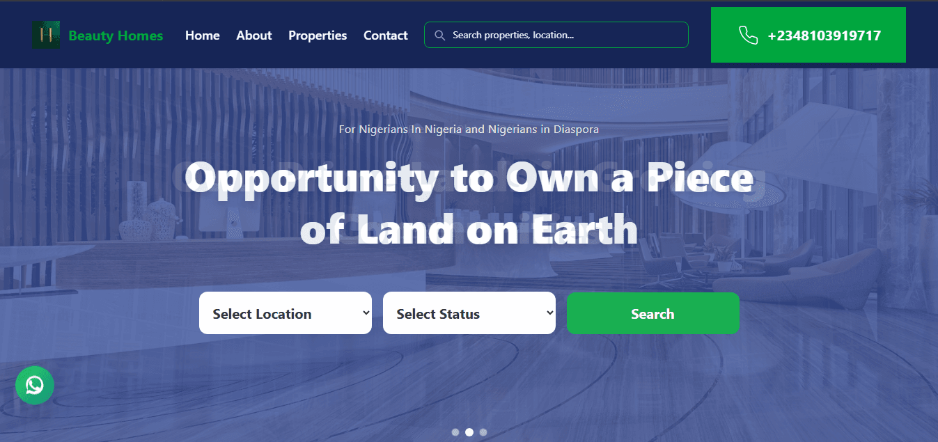 Beauty Homes Real Estate and Property Management (Under Development)